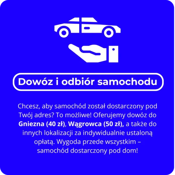Wypożyczalnia samochodów dowóz pod dom gniezno