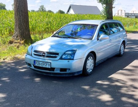 opel vectra kombi srebna w lesie